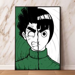 Canvas Artwork Painting Natuto Rock Lee Gifts Modern Home Comics Pictures Modular Prints Classic Poster Toys Living Room