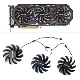 Cooling NEW Cooling Fan 3PCS 75MM 2PIN 3PIN PLD08010S12H T128010SM GTX970 VGA GPU Cooler Fan For Gigabyte GTX 970 Windforce G1 Graphics