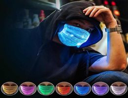 LED Light Up Face Masks Colourful Luminous Mask Prom Nightclub Glowing Mask for Halloween Christmas Party Festival Dancing Cosplay 9337832