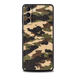 Colour Camouflage Black Camo Silicone Phone Case For Samsung Galaxy S23 S22 S21 S20 FE Ultra 5G S10 S10E S9 S8 Plus 10 20 Cover