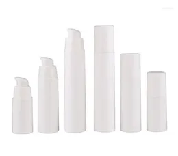 Storage Bottles 100pcs 15ml 30ml 50ml Empty White Serum Vacuum Pump AS Lotion Sub-Bottling With PP Cream Airless Bottle SN1771