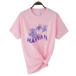 Holiday Beach Tree 90s Tee T Female Fashion Printed Women Clothing Summer Short Sleeve Casual Clothes Graphic T-shirts