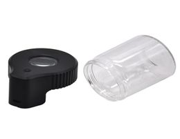 Smoking Plastic Glass LightUp LED Air Tight Proof Storage Magnifying Stash Jar Viewing Container Vacuum Seal Plastic Pill Box C2169040