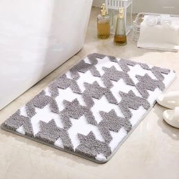 Bath Mats Bathroom Rug Super Absorbent Mat Non-slip Soft Foot Carpet Floor