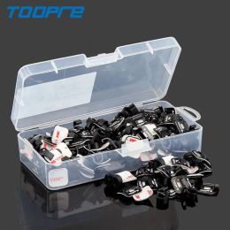 10 Sets Mountain Bike Bicycle Brake Cable Guide Seat Frame Tubing Fixing Clamp Aluminum Alloy Cable Clip Cycling Accessories