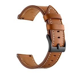 20mm 22mm Leather Strap For Haylou Watch S8 R8 Smart Watch WristBand For Haylou RS4 Plus/LS12 /GST Lite /Solar Plus RT3 Bracelet