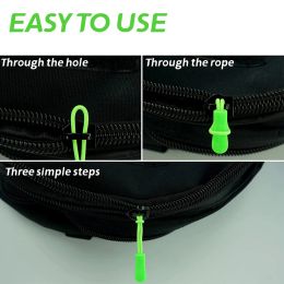 20/10pcs Colourful Zipper Pull Puller End Fit Rope Tag Replacement Clip Bag Suitcase Backpack Broken Buckle Fixer Zipper Rope Tab