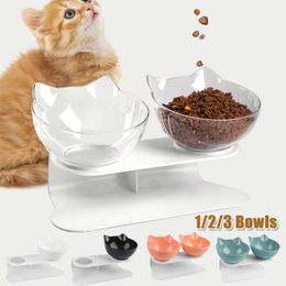 Non-slip Cat Bowls with Raised Stand Pet Food Water Bowls for Cats Dogs Feeders Pet Supplies Feeding Products