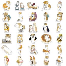 10/64Pcs Cute Cat Stickers Waterproof Skateboard Motorcycle Guitar Luggage Laptop Bicycle Sticker Kids Toys