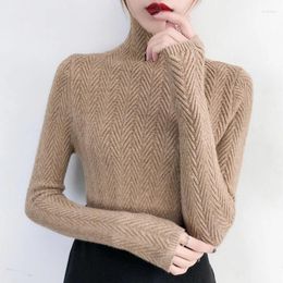 Women's Sweaters Underwear Woman Autumn And Winter Slim Bottom Shirt Long Sleeve Tight Knitted Thickening