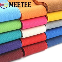 2/5Meters 5cm Colourful Elastic Band Wide Webbing for Clothes Belt Tape Underwear Pants Waistband DIY Sewing Material Accessories