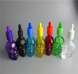 Creative 30mlcc Empty Skull Glass Dropper Bottles For Eliquid Essential Oils Perfume Bottles In Refillable6711898