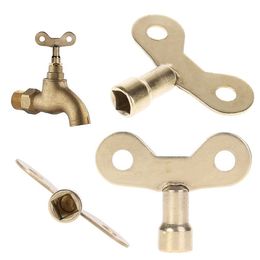 3Pcs/set Old Style Faucet Key Radiator Keys Plumbing Bleeding Key Solid Water Tap Outdoor Anti-theft Air Valve Plumbing Tool