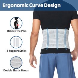 Waist Trainer Men Back Support Belt Tummy Control Flat Belly Warp Bands Adjustable Slimming Waist Trimmer Workout Shapewear