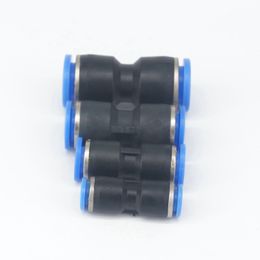 5pcs Fit Tube O/D 4/6/8/10/12mm Pneumatic Push In Connector Quick Release Air Fitting 0.8 Mpa