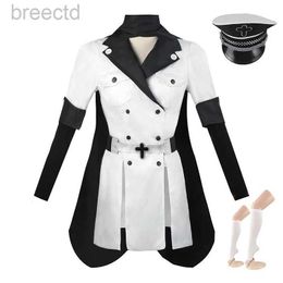 Anime Costumes Cosplay Esdeath Empire Costume Manga General Uniform with Hat Wig sock Outfits 240412