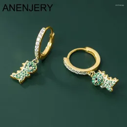 Hoop Earrings ANENJERY Gold Colour Vintage Dinosaur For Women Cute Kids Earring Animal Jewellery Gifts