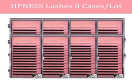 8 CasesLot Eyelash Extension Eye Lashes Super Soft Silk Mink Lashes Classic Lashes Deep Matte 100 Hand Made HPNESS7683784