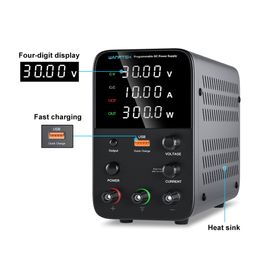 Wanptek adjustable DC power supply 30V 10A laboratory power supply 60V 5A voltage regulator power supply 5V2AUSB fast charging