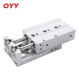 MXS Pneumatic Sliding Table Cylinder With Magnetic Linear Guide Rail High Pressure Resistance 8mm Bore 10/20/30/40/50mm Stroke
