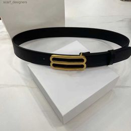 Belts Fashion designer belt mens women letter buckle belts luxury brand cow leather belt womens formal jeans dress waistband width 2.3cm 3.8cm wholesale Y240411