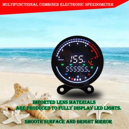 Multifunctional Combined Motorcycle Speedometer Adjustable LED Full Screen Display C50 C70