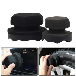 Tire Contour Dressing Applicator Pads Gloss Shine Color Polishing Sponge S/L Auto Polishing Pad For Paints's Waxing, Polishing