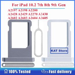 For iPad 10.2 7 8 9 7th 8th 9th Gen A2197 A2198 A2602 A2428 SIM Card Holder Slot Sim Tray With Eject Pin Tool Replacement Parts