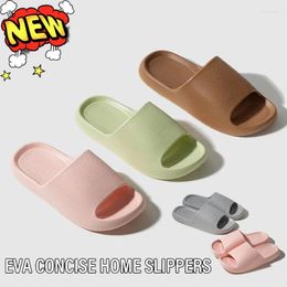 Slippers Summer Indoor Casual EVA Women's Home Soft Sole Anti-Slip Thick-soled Bathroom Slippes Fashion Man's Flip-Flop