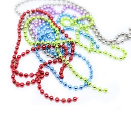 Persuader medium size 2.4mm colorful round bead chain eyes total 60cm fly tying damselfly dumbbell eye beads fly tying materials