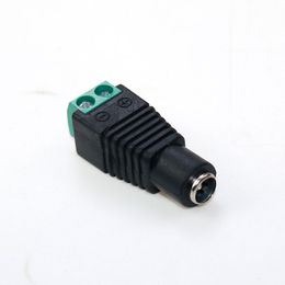 10pcs DC 2.1*5.5mm Male Female Connector Power Jack Adapter Plug Cable Connector For 3528/5050/5730 LED Strip Light For CCTV