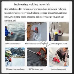 Automatic Geomembrane Welding Machine Hot Wedge Welder HDPE Sheet Plastic Pond Liner Welder PVC Repairing Welding Machine