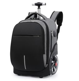 Inch School Trolley Backpack Bag For Teenagers Large Wheels Travel Wheeled On Trave Rolling Luggage Bags2757544