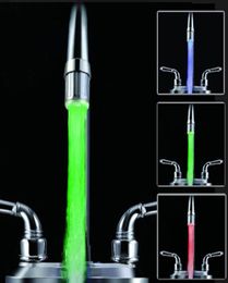 Bathroom Sink Faucets LED Water Faucet Light Intelligent Tap Colourful Glow Shower Head Kitchen Colour Nozzle No Battery5243973