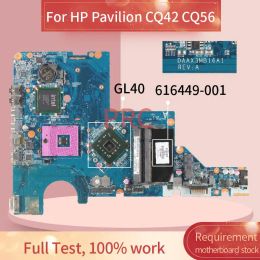 Motherboard 616449001 616449501 For HP Pavilion CQ42 CQ56 Notebook Mainboard DAAX3MB16A1 GL40 DDR2 Laptop motherboard