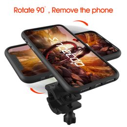 Quick mount Bicycle Phone Holder For iPhone Samsung Universal Mobile Cell Phone Holder Bike Handlebar Clip Stand GPS Bracket