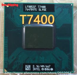 Processor lntel CPU laptop Core 2 Duo T7400 t7400 CPU 4M Socket 479 Cache/2.16GHz/667/DualCore can work