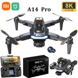 Drones Xiaomi Mijia New A14 Brushless Drones 8K With Dual Cameras Intelligent Obstacle Avoidance Quadcopter Remote Control Aeroplane