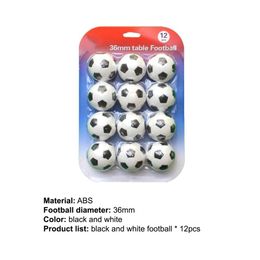 12Pcs Soccer Balls Toy Superior Material Manoeuvre Easily Teamwork Ability Standard Football Tables Mini Soccer Balls for Family