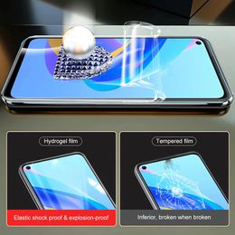 Hydrogel Film For OPPO A54 5G 4G A53 A53s 2020 A52 Full Cover Protective Film Screen Protector Phone For opo a 52 a 53 s a 54 a