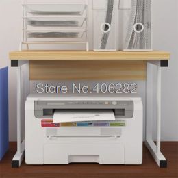 D4408/D4409 Office Desk Manmade Board Steel Frame Printer Rack Household Kitchen Shelf Micro Oven Duplicator Storage Rack