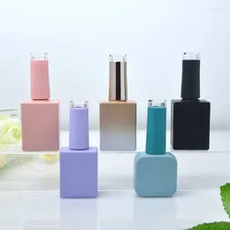 Storage Bottles 10/15ml Empty Nail Polish Gel Container Glass Cosmetic Pot Packing Bottle Makeup Vessel Refillable
