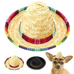 Dog Apparel Hat Puppy Pet Accessories Breathable Cute Summer Outdoor Chihuahua Hats For Small Medium Dogs Cats Adjustable Kitten Sun Cap