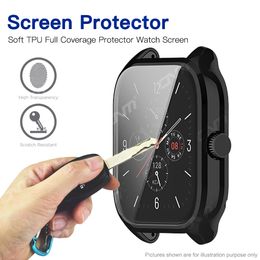 Protective Case for Amazfit GTS4 Full Cover Screen Protector Shell for Amazfit GTS 4 Bumper TPU Soft Clear Case Accessories