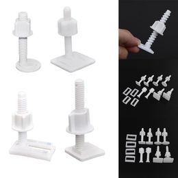 2Pcs Plastic Toilet Seat Hinge Repair Bolts Replacement Screws Fixing Fitting Kit Repair Tool Bathroom Toilet Accessories