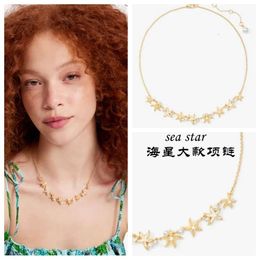 Womens Designer Kate Ks Necklace Daily accessories for commuting Sea Star starfish large variety multiple pendant necklace and necklace for women