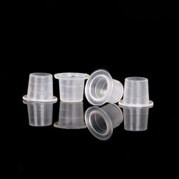 1000pcs White Tattoo Ink Cups Round Pigment Cap Container For Tattoo Artist Tattoo Supplies S M L Plastic Free Shipping