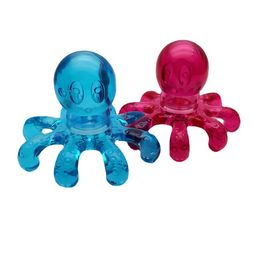 Colourful random Portable Crystal Massage Handheld Octopus Massager For Relieving Neck Abdomen Back Muscle Pain