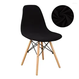 Chair Covers Velvet Polar Fleece Fabric Shell Cover Stretch Scandinavian Dining Seat For El Home Living Room