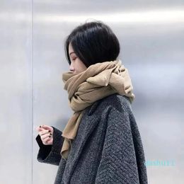 50 200cm Thick Warm Scarf For Women Pure Color Ladies Imitation Cashmere Black Female Winter To keeping